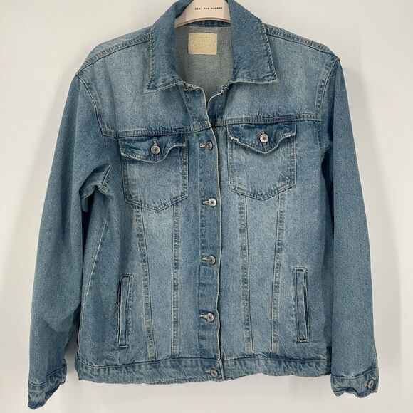 Judith March JAGUARS Denim Jacket Women's Small / Medium Custom Varsity Sequins - Picture 2 of 13